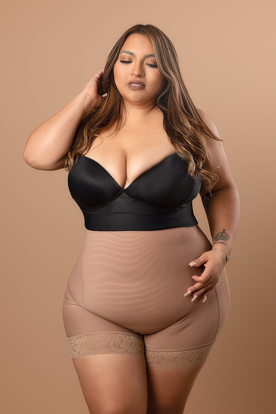 Bbw girdles Bra Cuarzo Girdle Divas Plus