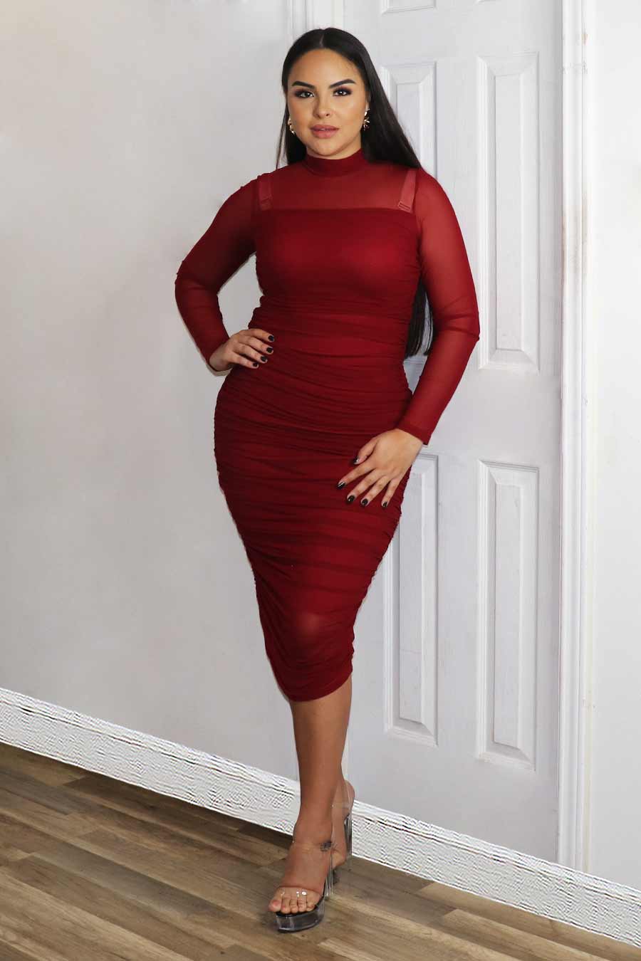 Berenice Midi Dress Divas Plus Boutique