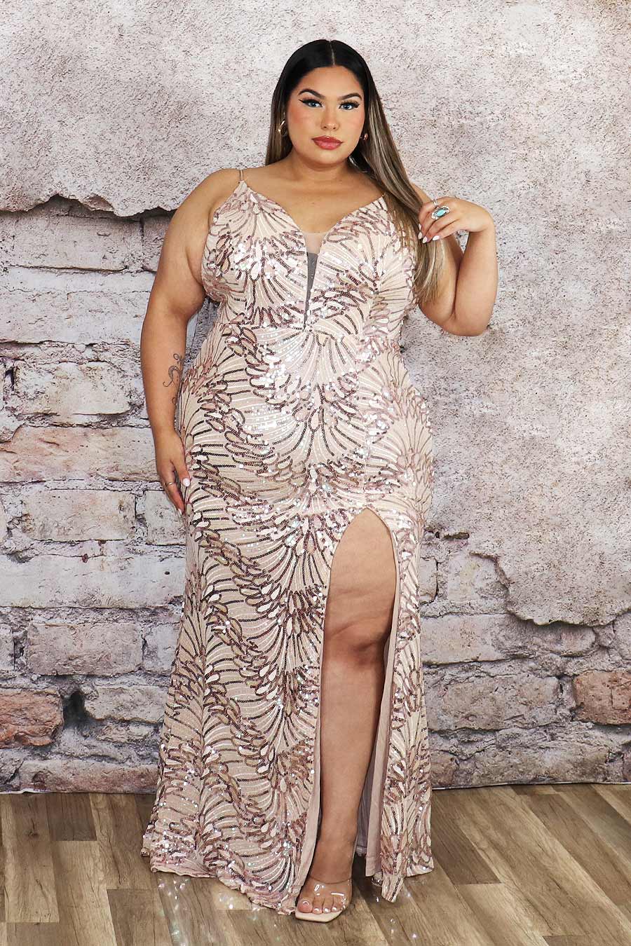 Maely's  Sequence Dress Divas Plus Boutique