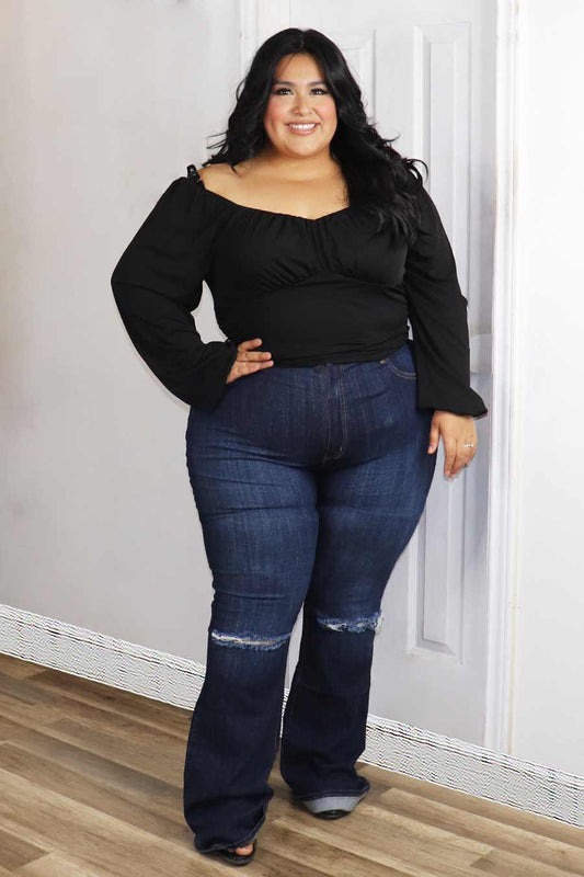 Malena Long Sleeve Top Divas Plus Boutique