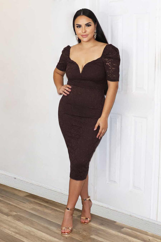Rosalia Lace Dress Divas Plus Boutique