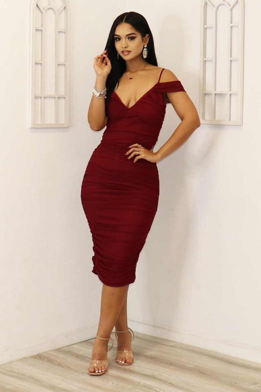 Lutza Off Shoulder Midi Dress Divas Plus Boutique