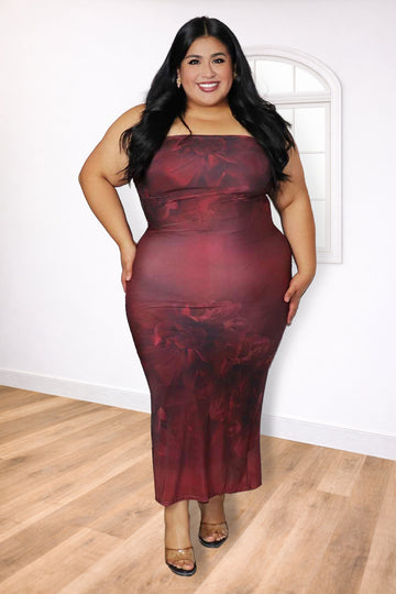 Plus Size Floral Maxi Dress – Scarlett Flowers | Divas Fashion Boutique