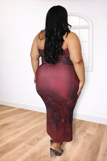 Plus Size Floral Maxi Dress – Scarlett Flowers | Divas Fashion Boutique