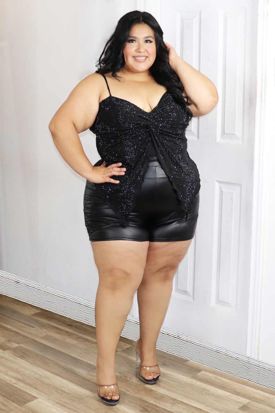 Karina Rhinestone Top Divas Plus Boutique