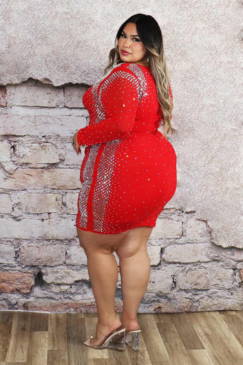 Elize Rhinestone Dress Divas Boutique