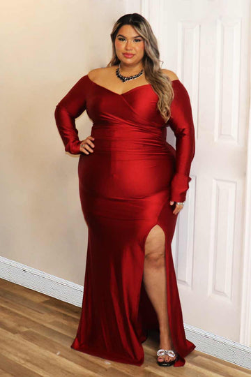 Airene Off Shoulder  Dress Divas Plus Boutique