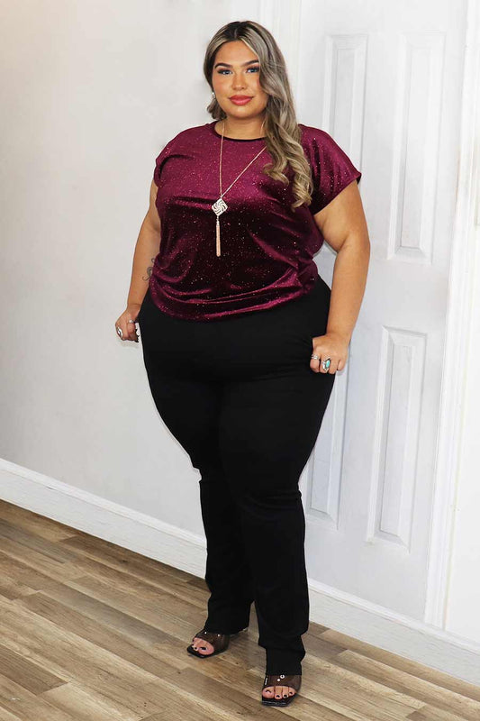 Coketa Glittery Top Divas Plus Boutique