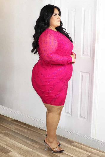 Karen Rhinestone Dress Divas Boutique