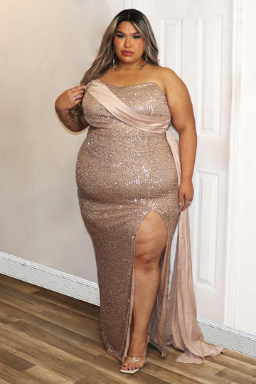 Damari Sequence Dress Divas Plus Boutique