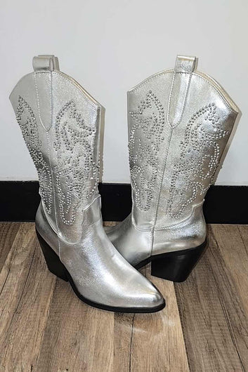 Rhinestones Boots