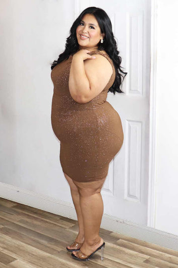 Ember Glittery Dress Divas Plus Boutique