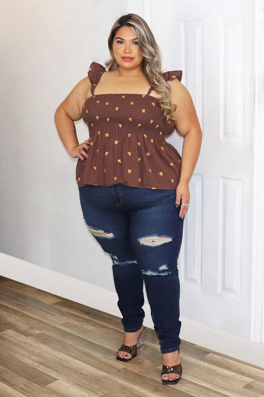 Allessia Peplum Top Divas Plus